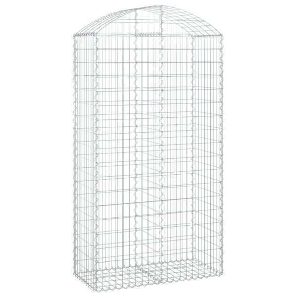 Дъговидна габионна кошница 100x50x180/200 см поцинковано желязо