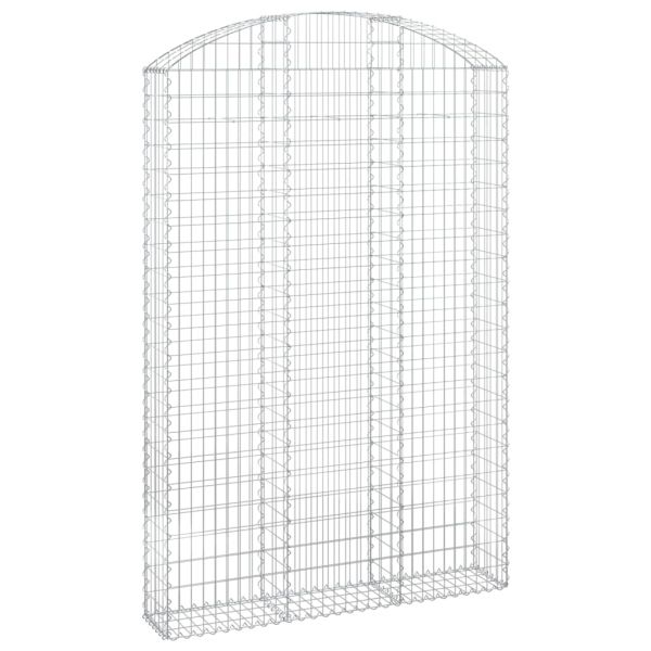 Дъговидна габионна кошница 150x30x220/240 см поцинковано желязо