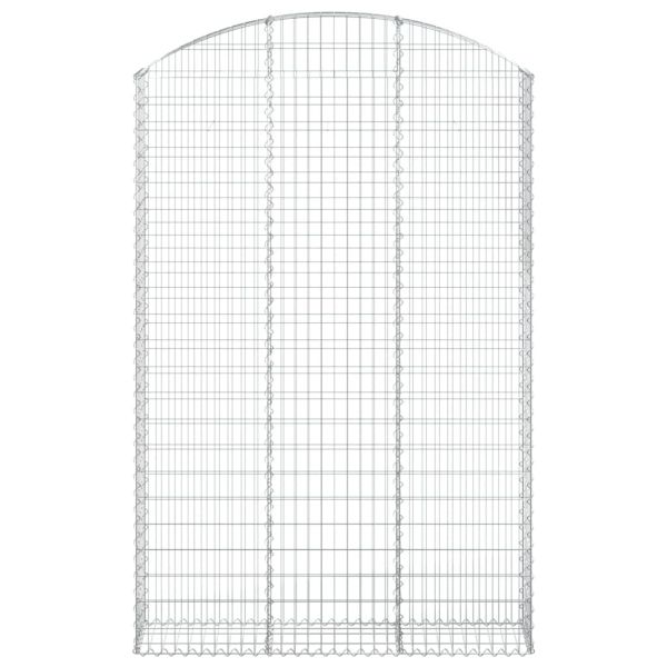 Дъговидна габионна кошница 150x30x220/240 см поцинковано желязо