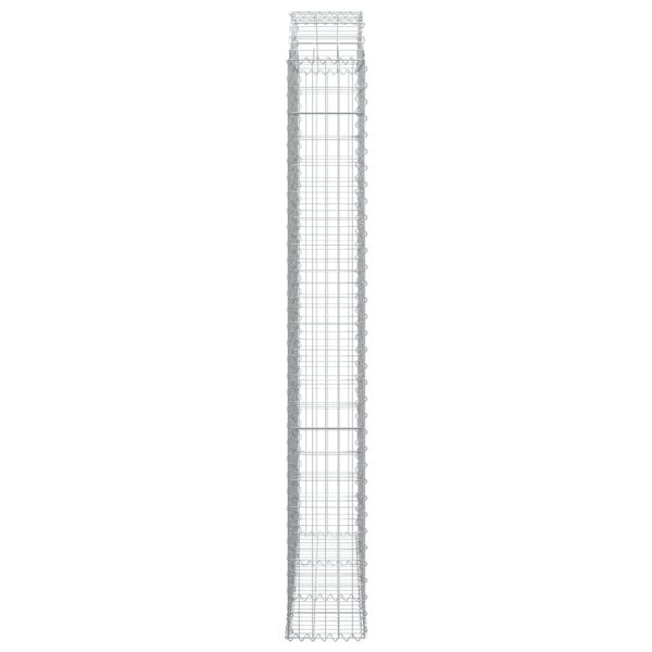 Дъговидна габионна кошница 150x30x220/240 см поцинковано желязо