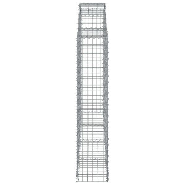 Дъговидна габионна кошница 200x30x140/160 см поцинковано желязо