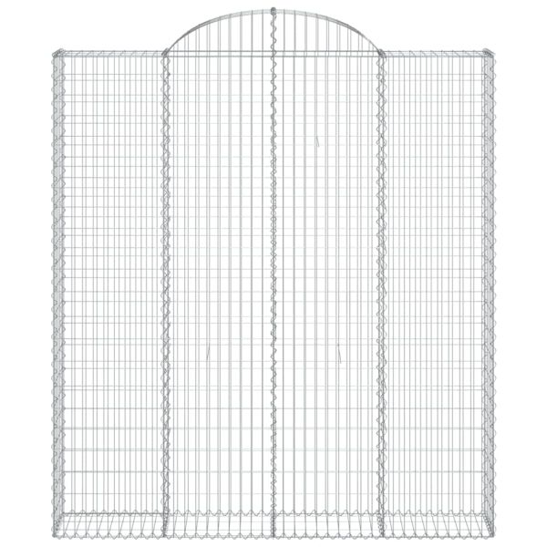 Дъговидна габионна кошница 200x30x220/240 см поцинковано желязо