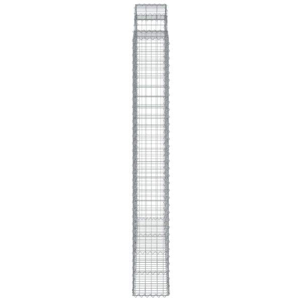 Дъговидна габионна кошница 200x30x220/240 см поцинковано желязо