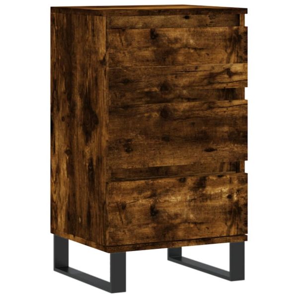 Бюфет опушен дъб 40x35x70 см инженерно дърво