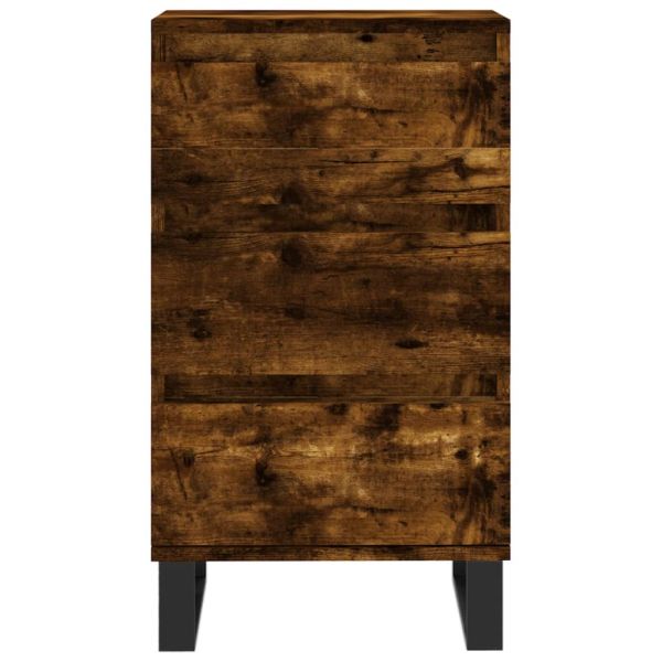 Бюфет опушен дъб 40x35x70 см инженерно дърво