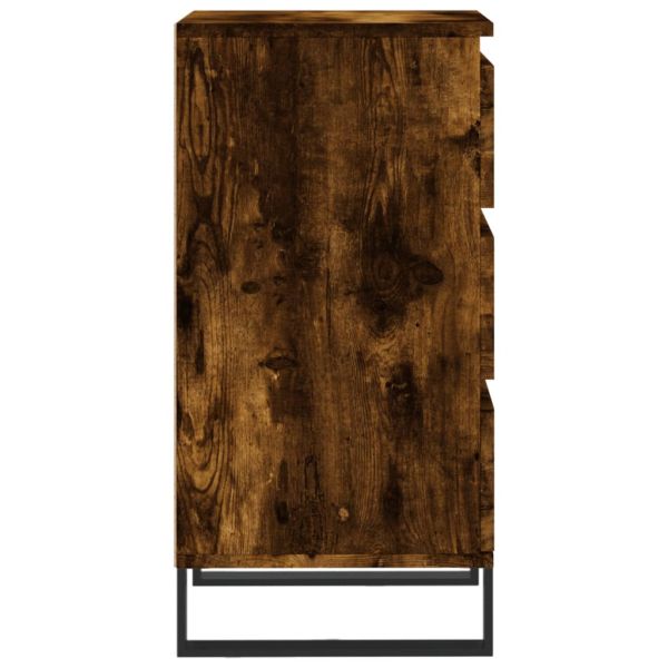 Бюфет опушен дъб 40x35x70 см инженерно дърво