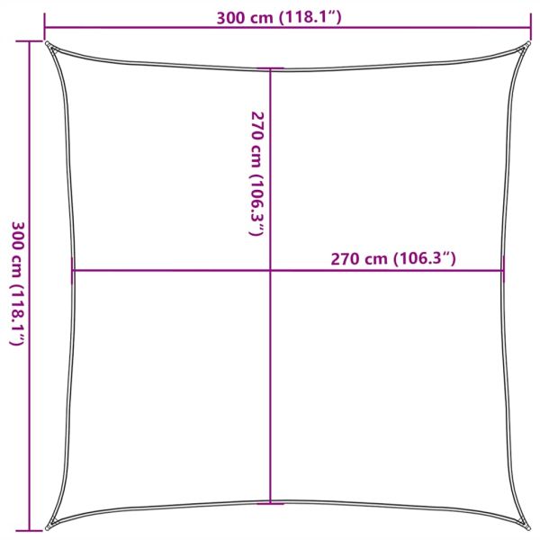 Платно-сенник, 160 г/м², червено, 3x3 м, HDPE
