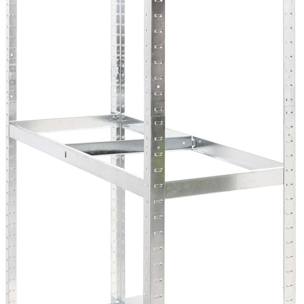 Стелаж за гуми с 2 рафта сребрист 110x40x200 см стомана