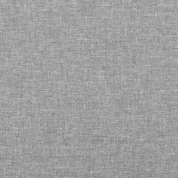 Горна табла за легло с уши, светлосива, 147x23x78/88 см, плат