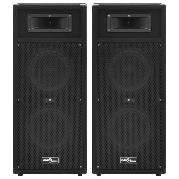Професионални пасивни Hifi говорители за сцена 2 бр 1000W черни
