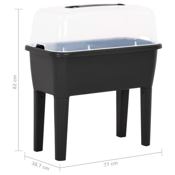 Повдигната леха 77x38,7x82 см PP
