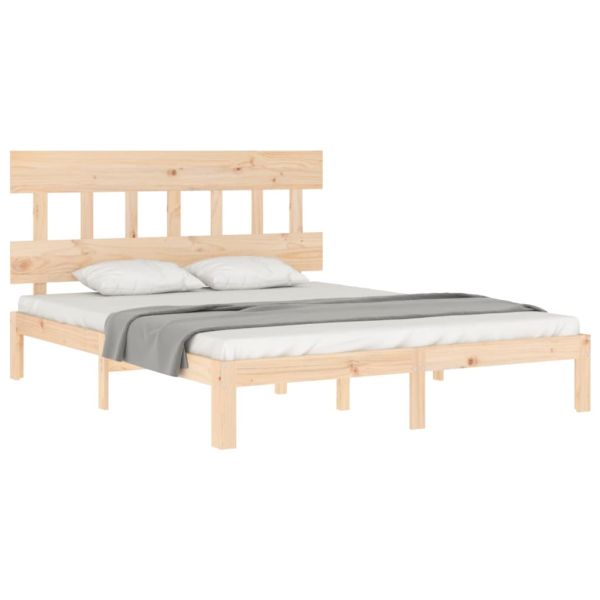 Рамка за легло с табла King Size масивно дърво