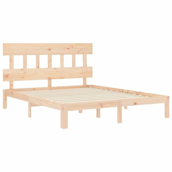 Рамка за легло с табла King Size масивно дърво