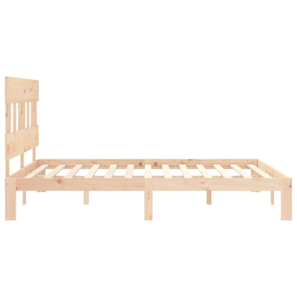 Рамка за легло с табла King Size масивно дърво