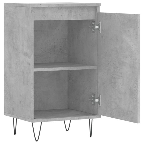 Бюфети 2 бр бетонно сив 40x35x70 см инженерно дърво
