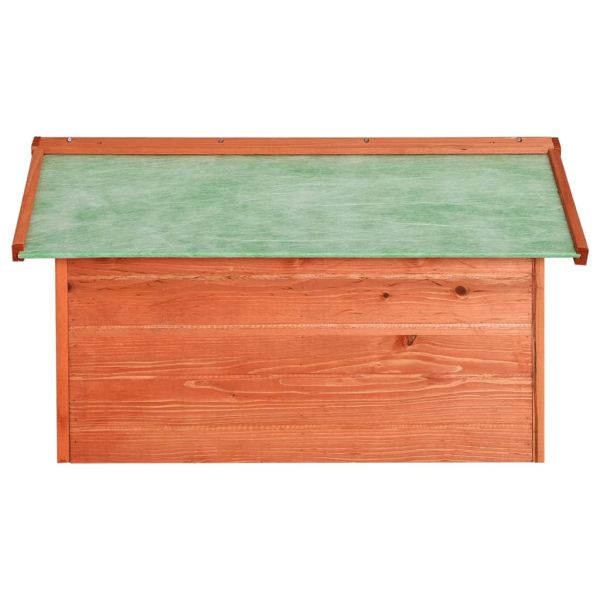 Гараж за роботизирана косачка, 72x87x50 см, чам масив