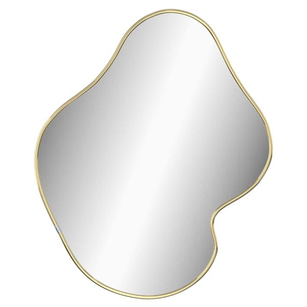 Стенно огледало злато 60x50 см