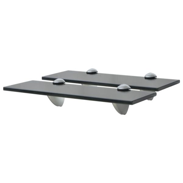 Подвижни рафтове, 2 бр, стъкло, 30x10 см, 8 мм