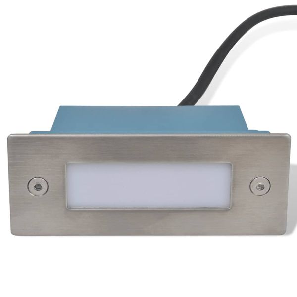 LED лампи за вграждане за стълбище, 12 бр, 44x111x56 мм