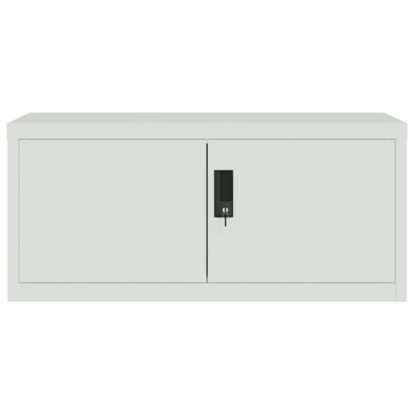 Шкаф за папки светлосив 90x40x110 см стомана