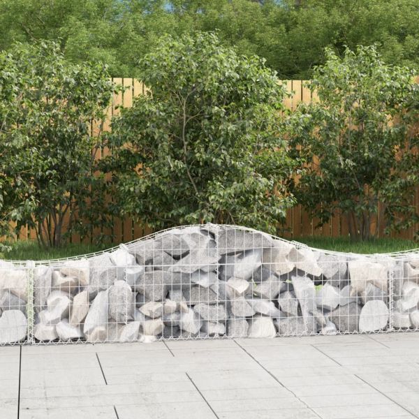 Габионни кошници арка 3 бр 200x30x40/60 см поцинковано желязо