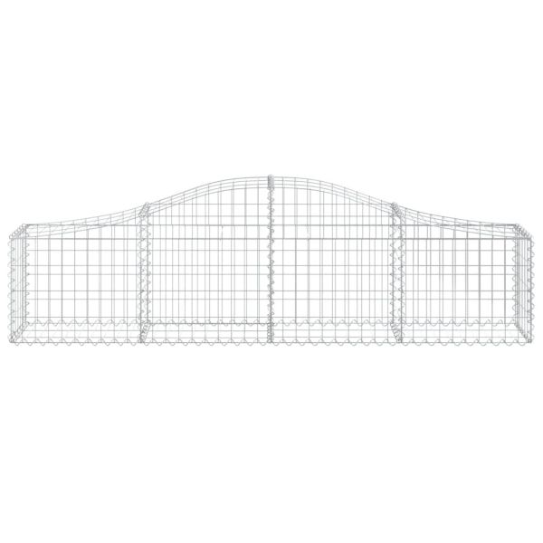 Габионни кошници арка 3 бр 200x30x40/60 см поцинковано желязо