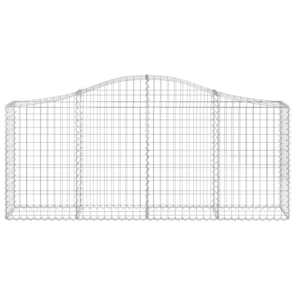 Габионни кошници арка 3 бр 200x30x80/100 см поцинковано желязо