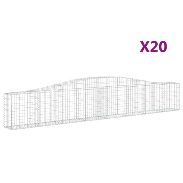 Габионни кошници арка 20 бр 400x30x60/80 см поцинковано желязо