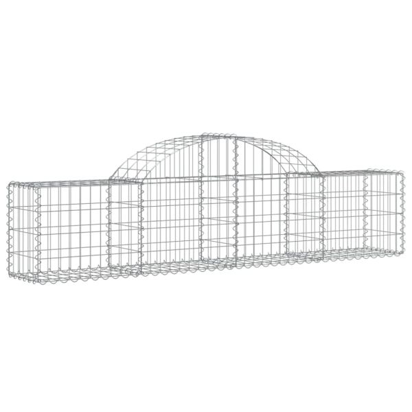 Габионни кошници арка 8 бр 200x30x40/60 см поцинковано желязо