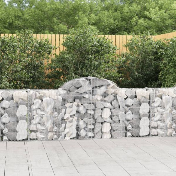 Габионни кошници арка 4 бр 200x30x80/100 см поцинковано желязо