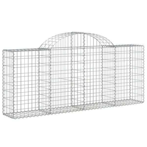 Габионни кошници арка 4 бр 200x30x80/100 см поцинковано желязо