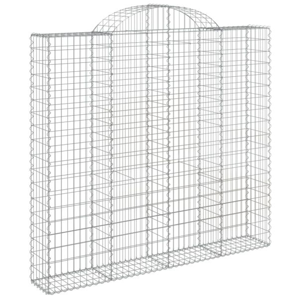 Габионни кошници арка 4 бр 200x30x180/200 см поцинковано желязо