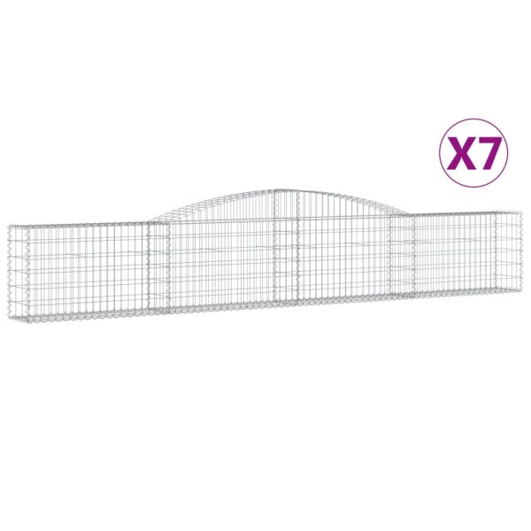 Габионни кошници арка 7 бр 400x30x60/80 см поцинковано желязо