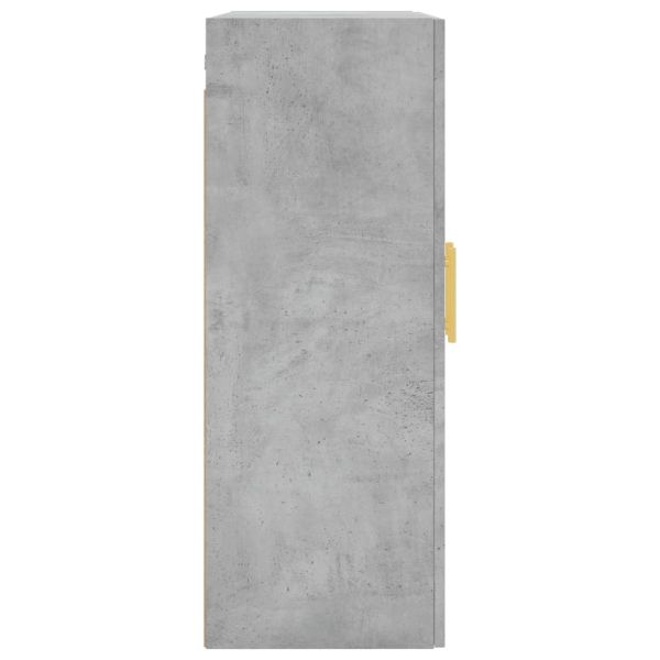 Стенни шкафове, 2 бр, бетонно сиво, 69,5x34x90 см