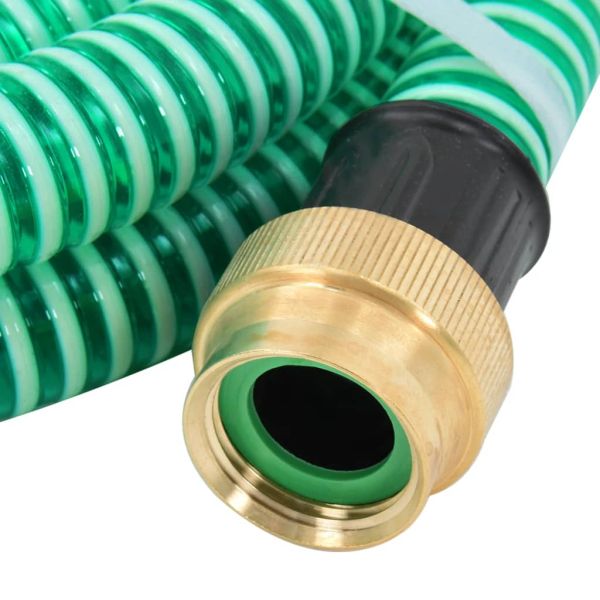 Смукателен маркуч с месингови съединители 1,1" 15 м PVC