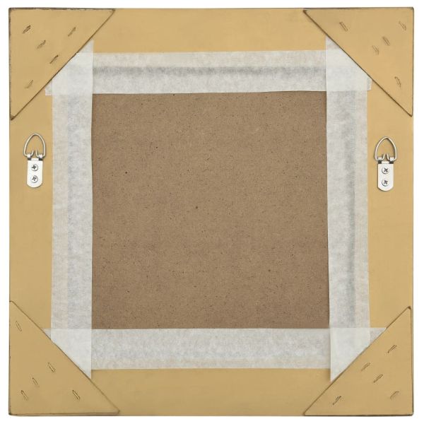 Стенно огледало, бароков стил, 40x40 см, златисто