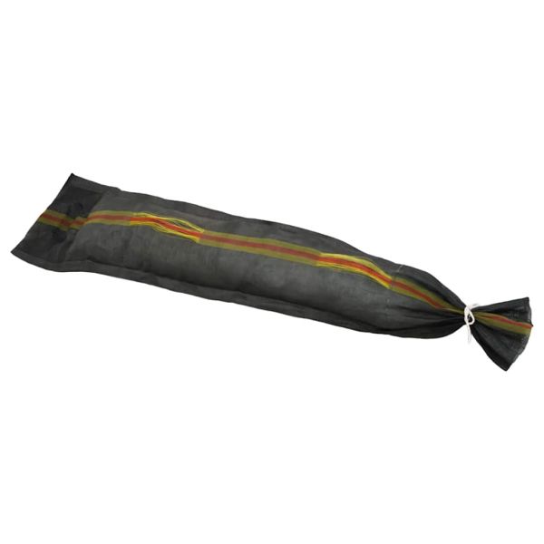 Пясъчни торби, 10 бр, тъмнозелени, 103x25 см, HDPE