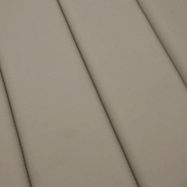 Шалте за шезлонг, таупе, 200x60x3 см, Оксфорд плат