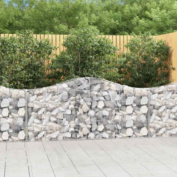 Габионни кошници арка 8 бр 200x30x80/100 см поцинковано желязо