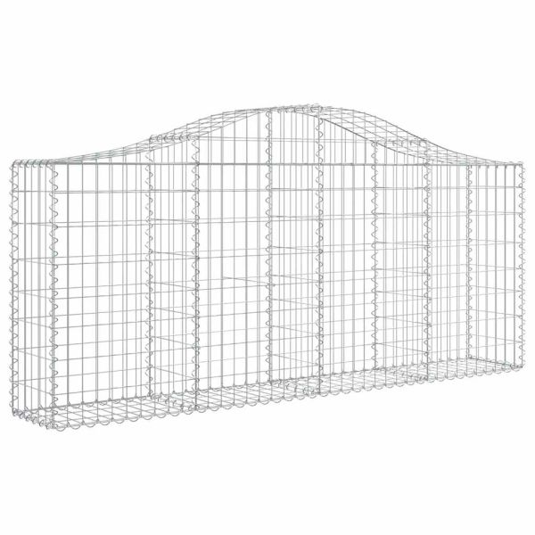 Габионни кошници арка 8 бр 200x30x80/100 см поцинковано желязо