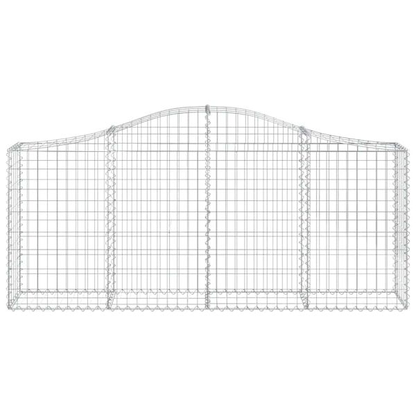 Габионни кошници арка 8 бр 200x30x80/100 см поцинковано желязо