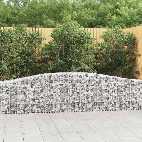 Габионни кошници арка 3 бр 400x30x60/80 см поцинковано желязо