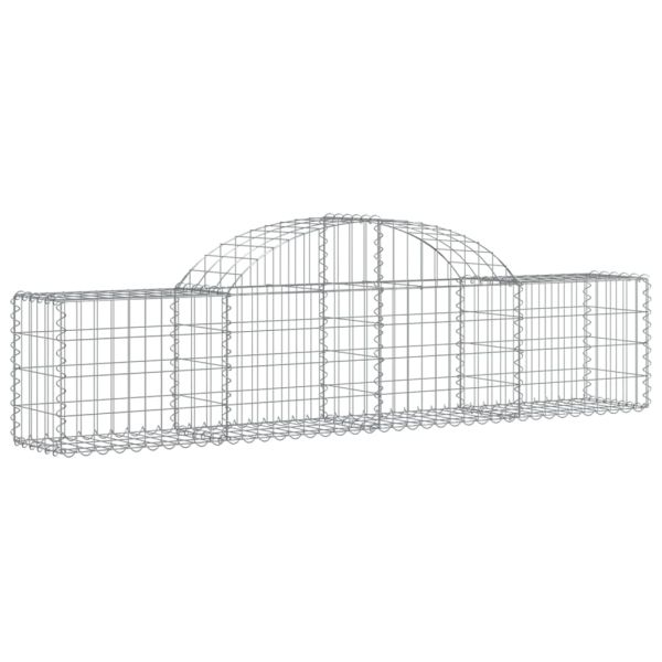 Габионни кошници арка 4 бр 200x30x40/60 см поцинковано желязо