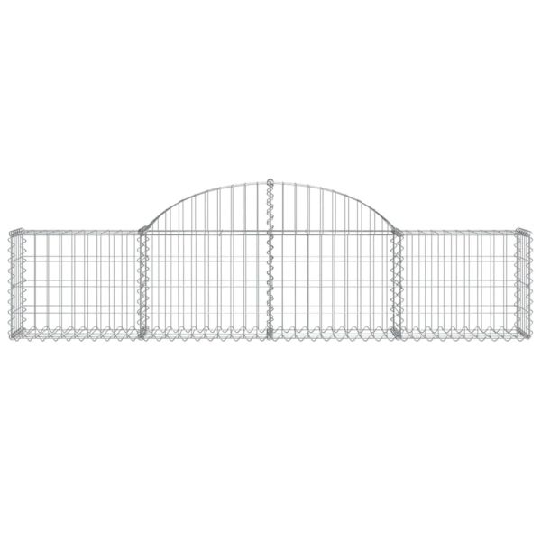 Габионни кошници арка 9 бр 200x30x40/60 см поцинковано желязо