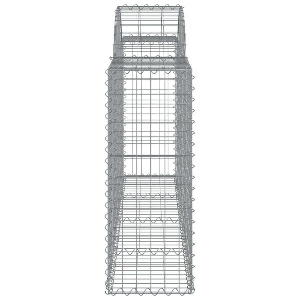 Габионни кошници арка 7 бр 200x30x80/100 см поцинковано желязо