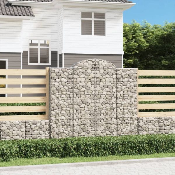 Габионни кошници арка 6 бр 200x30x180/200 см поцинковано желязо