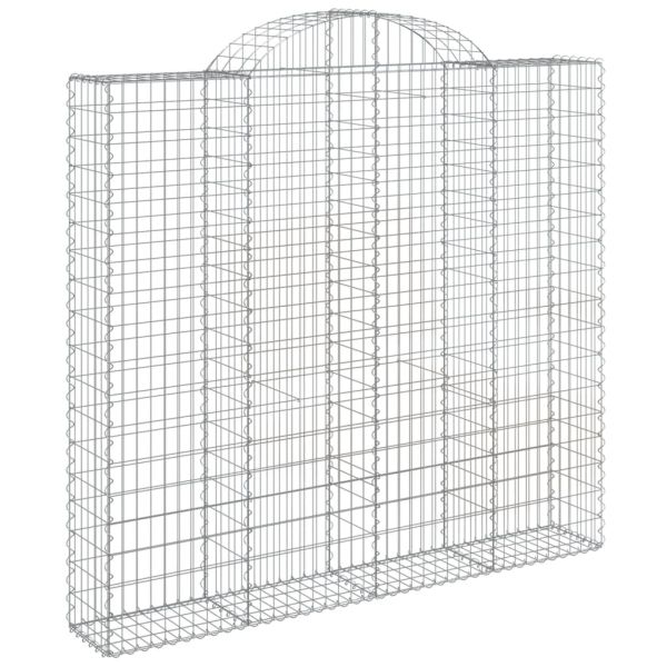 Габионни кошници арка 6 бр 200x30x180/200 см поцинковано желязо