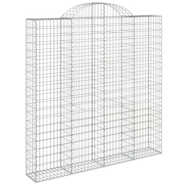 Габионни кошници арка 7 бр 200x30x200/220 см поцинковано желязо