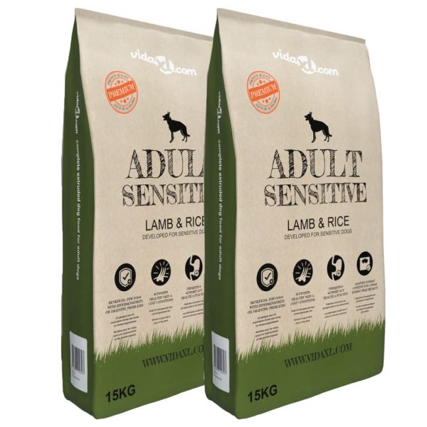 Премиум храна за кучета Adult Sensitive Lamb &amp; Rice 2 бр 30 кг