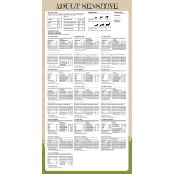 Премиум храна за кучета Adult Sensitive Lamb &amp; Rice 2 бр 30 кг